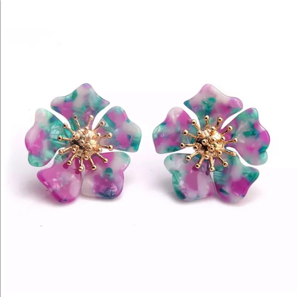 Flower earrings